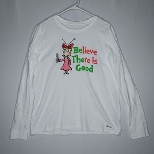 Life Is Good Crusher Tshirt Large Long Sleeve Believe In The Good Be The Good